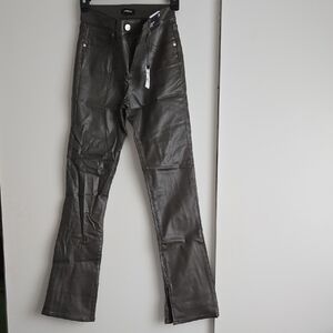 Express Metallic Olive Green Pants